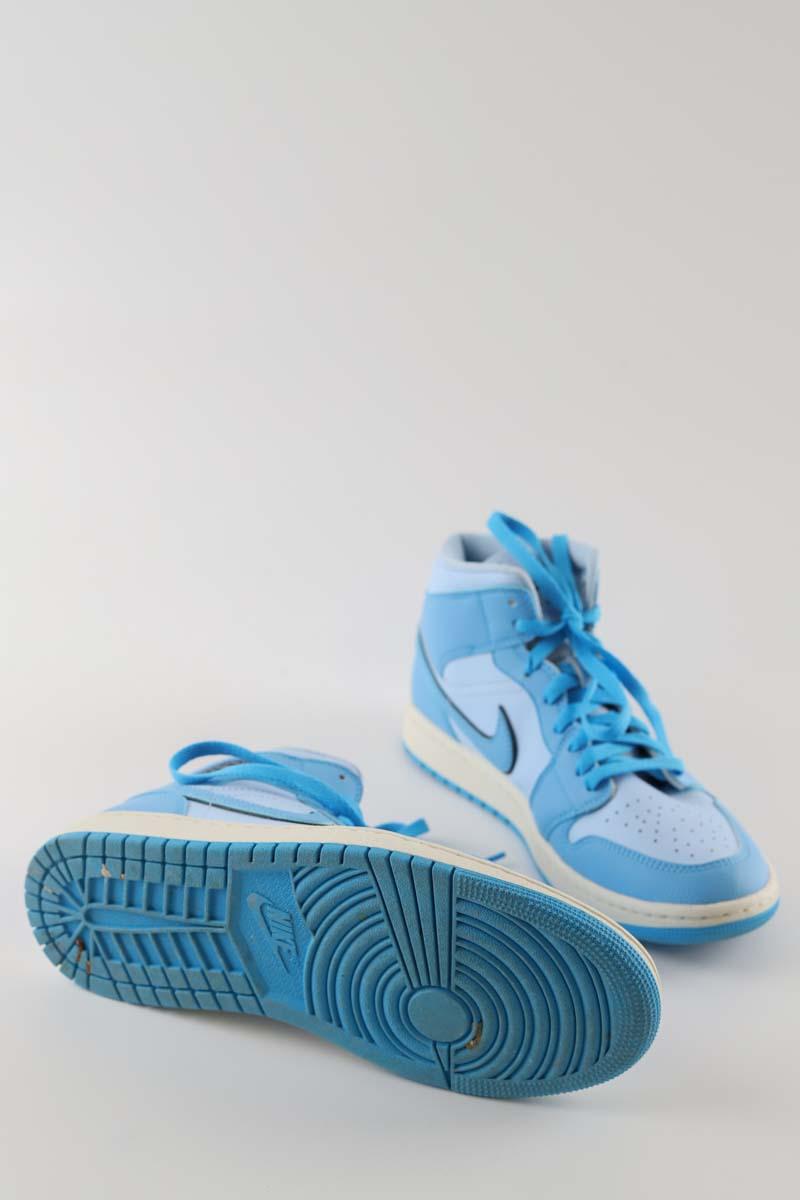 Baskets hautes Nike Air Jordan 1 Bleu