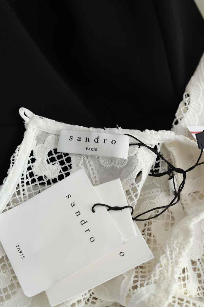 Mi-longueur Sandro  Blanc