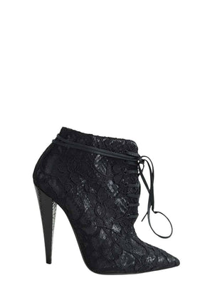 Boots à lacets Saint Laurent  Noir
