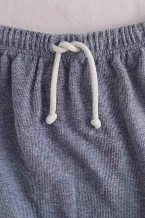 Jupe American Vintage Bleu en Coton