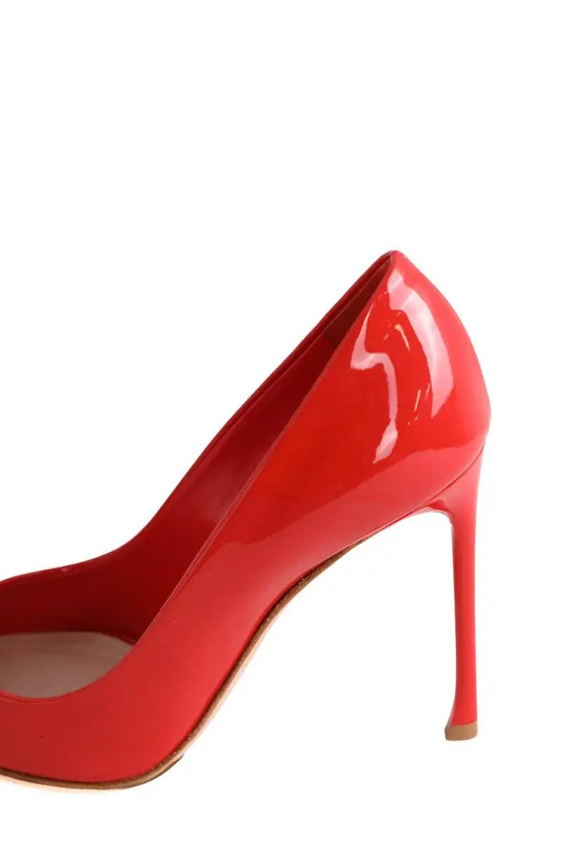 Talons Dior Rouge en Cuir verni
