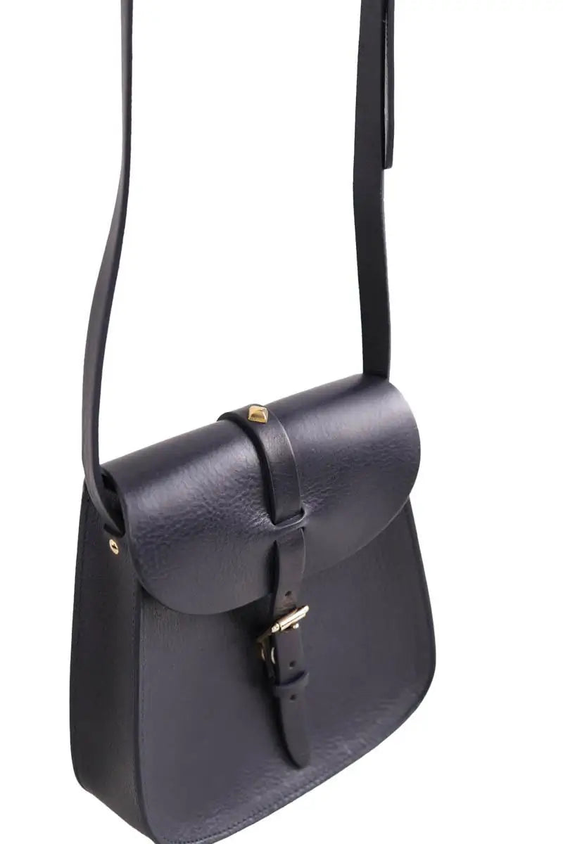 Sac à bandoulière Herbert Frère Soeur Noir en Cuir