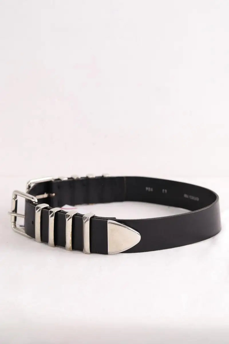 Ceinture The Kooples Noir en Cuir