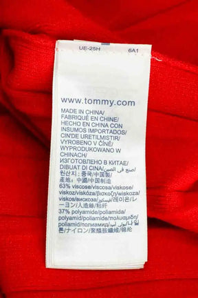 Jupe Tommy Hilfiger Rouge en Synthétique