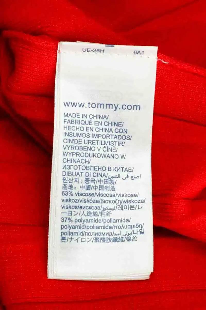 Jupe Tommy Hilfiger Rouge en Synthétique