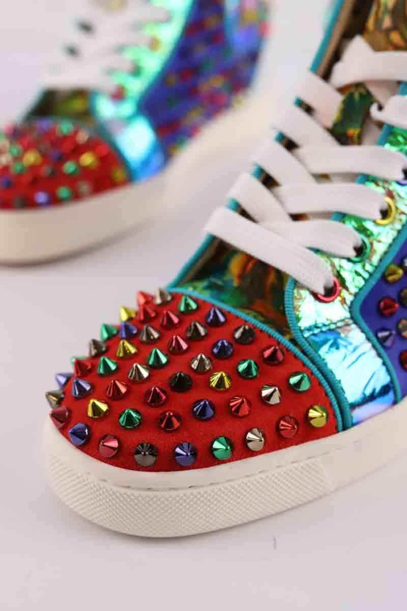 Baskets Christian Louboutin Lou Spikes Multicolore