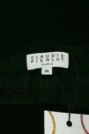 Pantalon Claudie Pierlot Noir en Synthétique