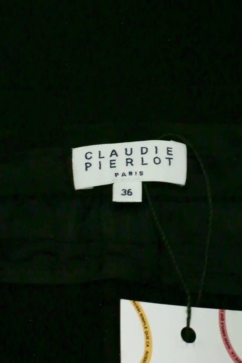 Pantalon Claudie Pierlot Noir en Synthétique