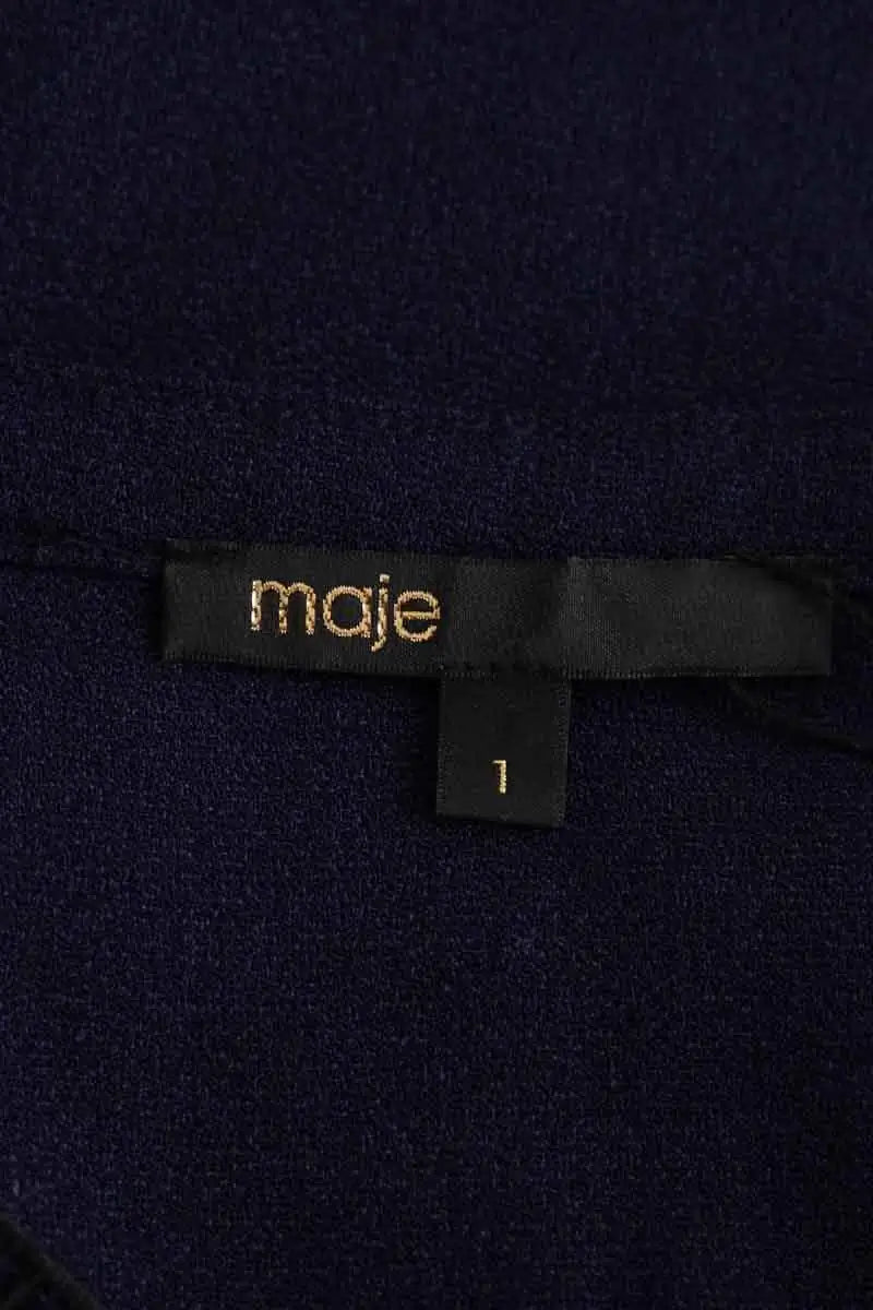 Blouse Maje Marine en Synthétique