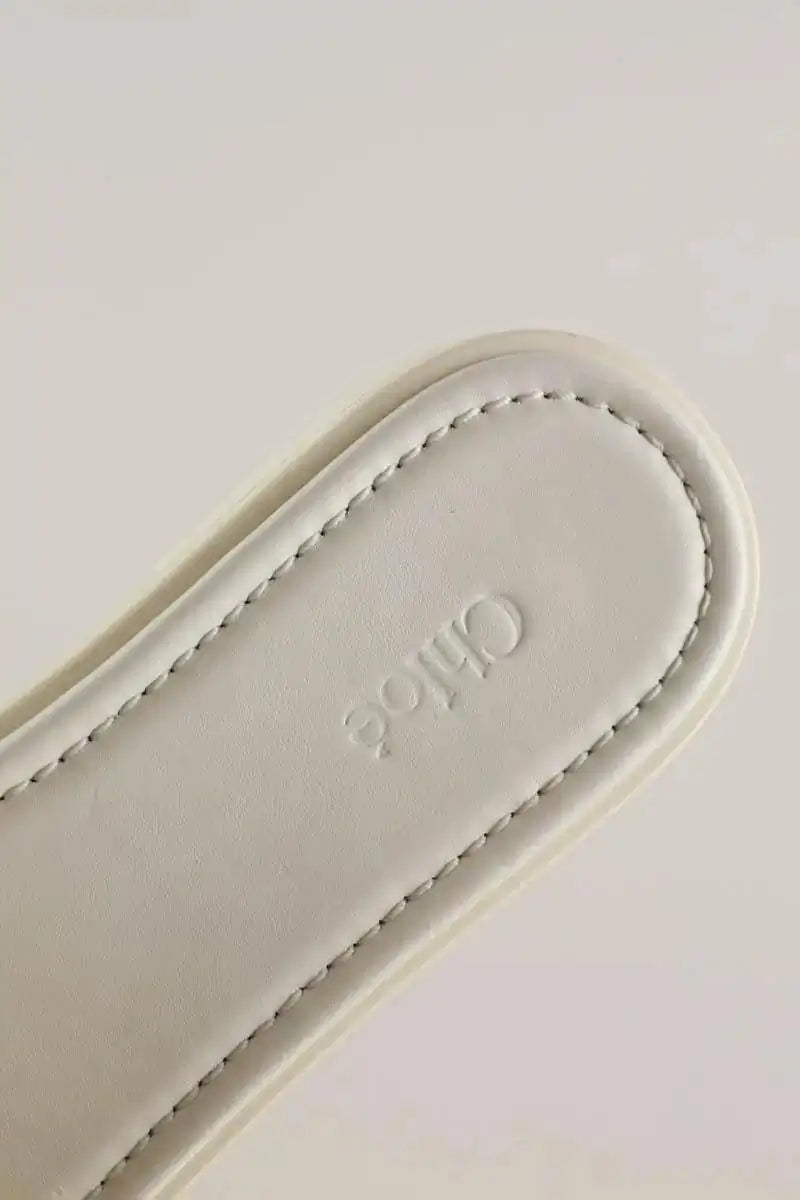 Sandales Chloé Blanc en Cuir