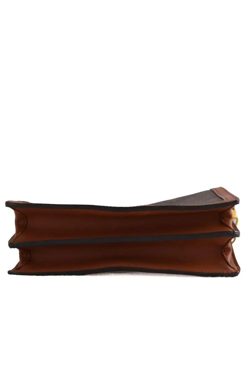 Sac à bandoulière Louis Vuitton Sac Dauphine MM Marron en Cuir