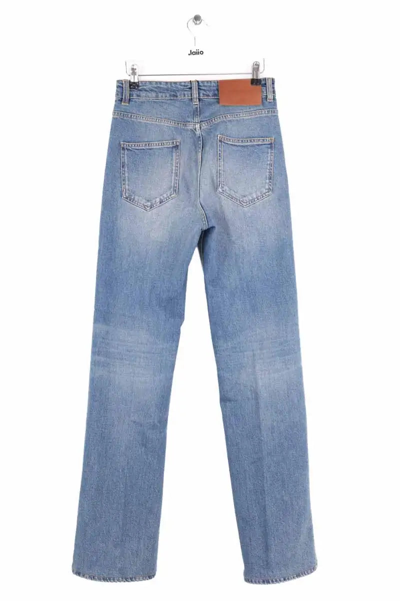 Jean slim Victoria Beckham High Rise Julia Bleu en Coton