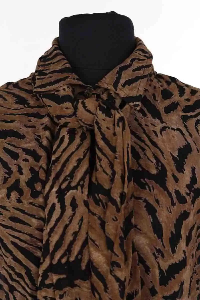 Chemise Ganni Marron en Viscose