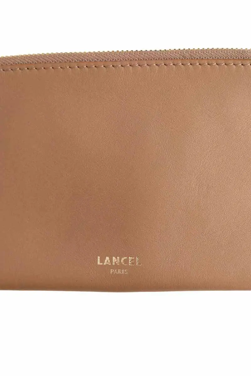 Pochette Lancel Beige en Cuir