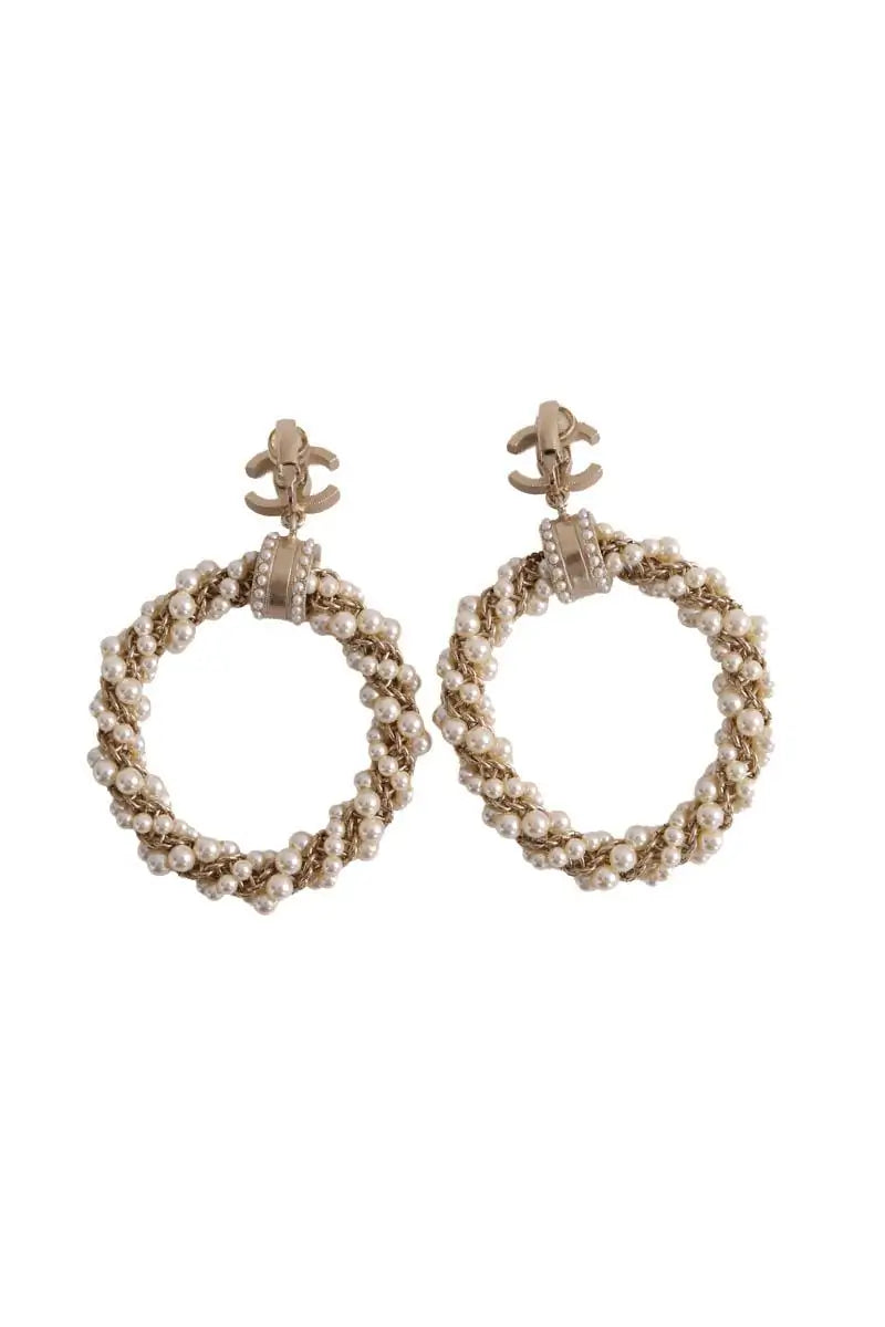 Boucles d'oreilles Chanel Doré en Acier