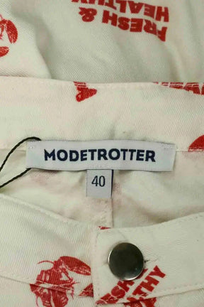 Jean droit Modetrotter Blanc en Coton