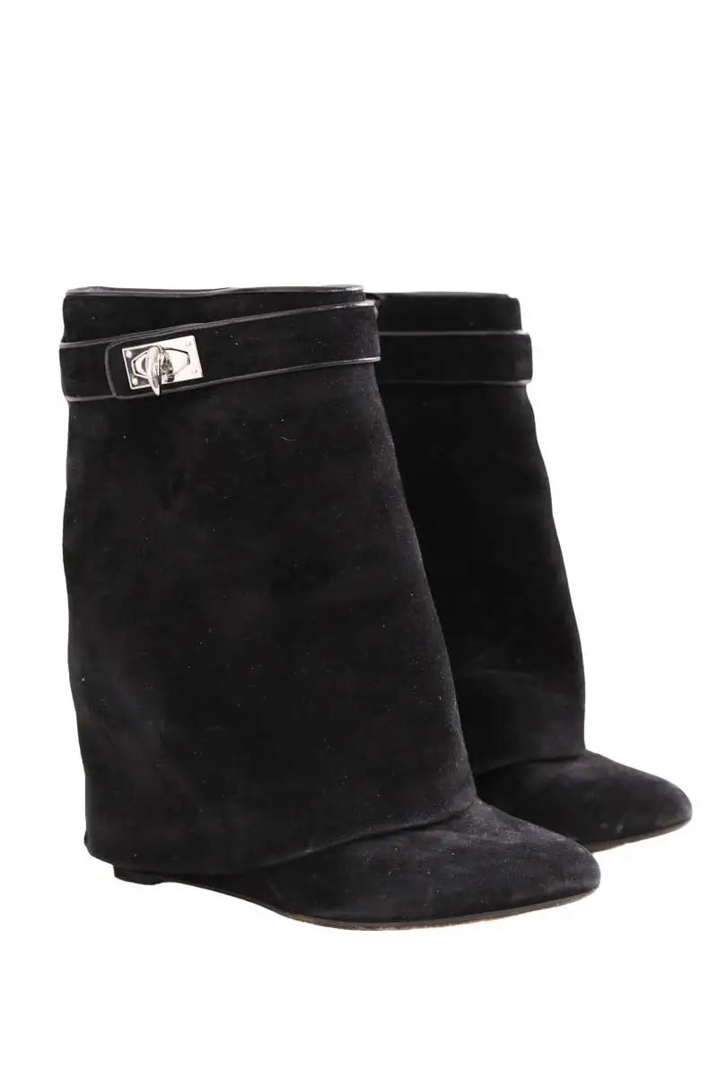 Boots Givenchy Shark Noir en Daim