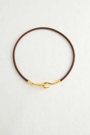 Collier Hermès Jumbo Marron