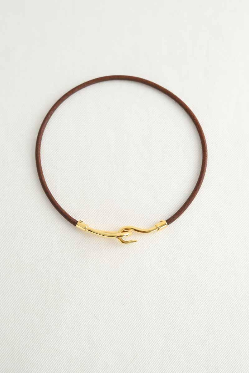 Collier Hermès Jumbo Marron