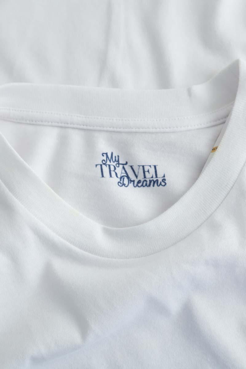 T-shirts My Travel Dreams  Blanc