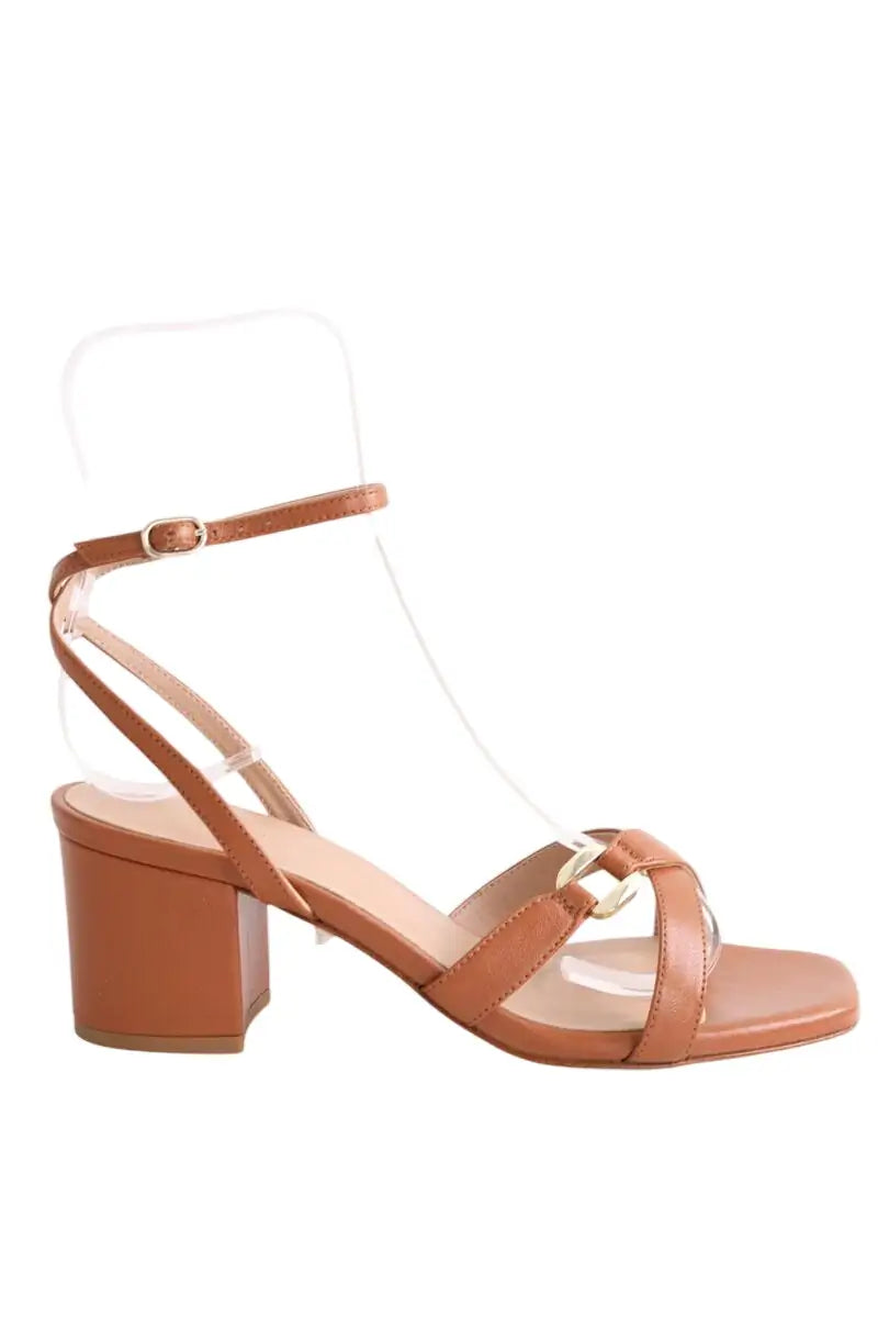 Sandales LK Bennett Ena Beige en Cuir, taille 38 - Seconde Main