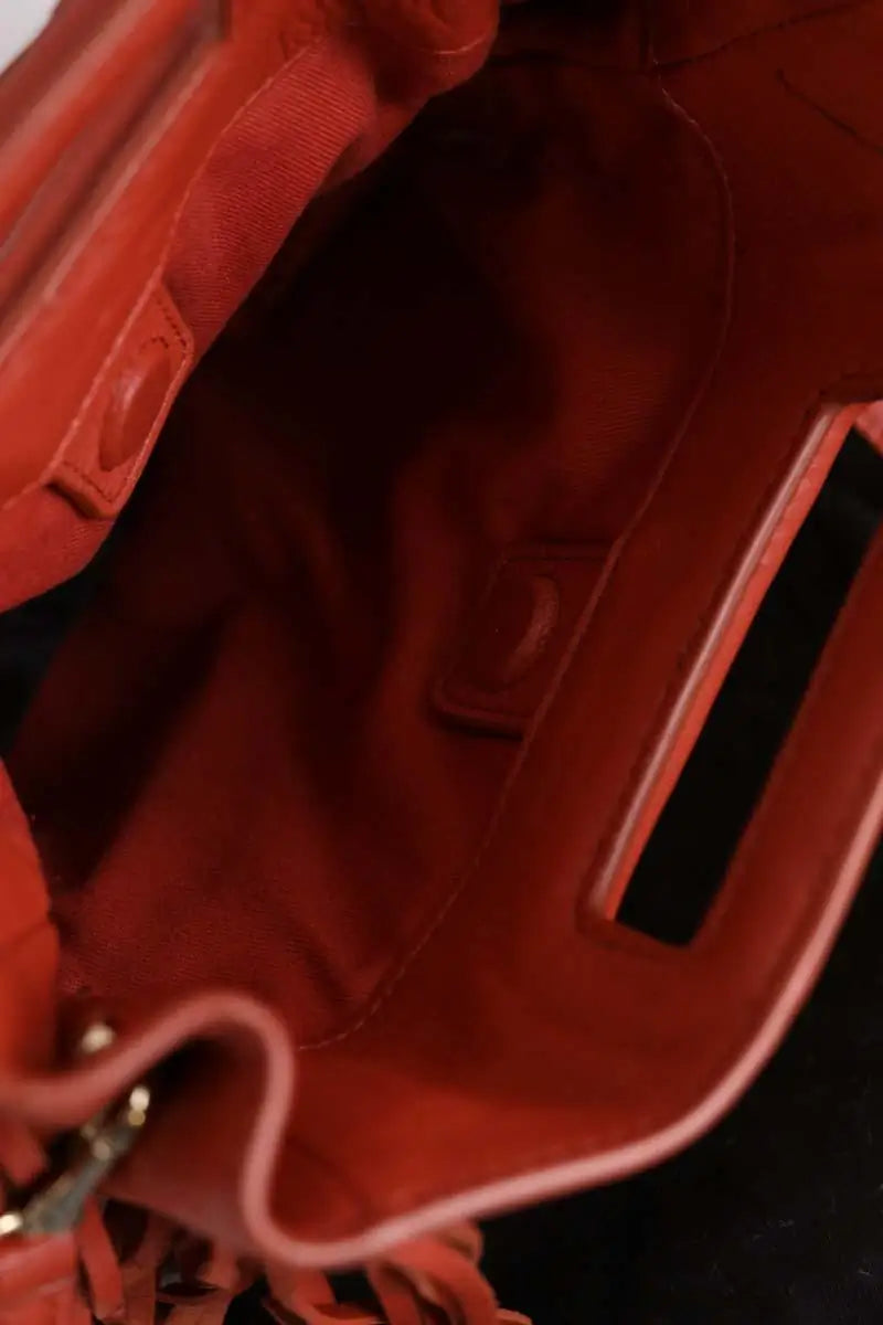 Sac à bandoulière Maje Rouge en Cuir