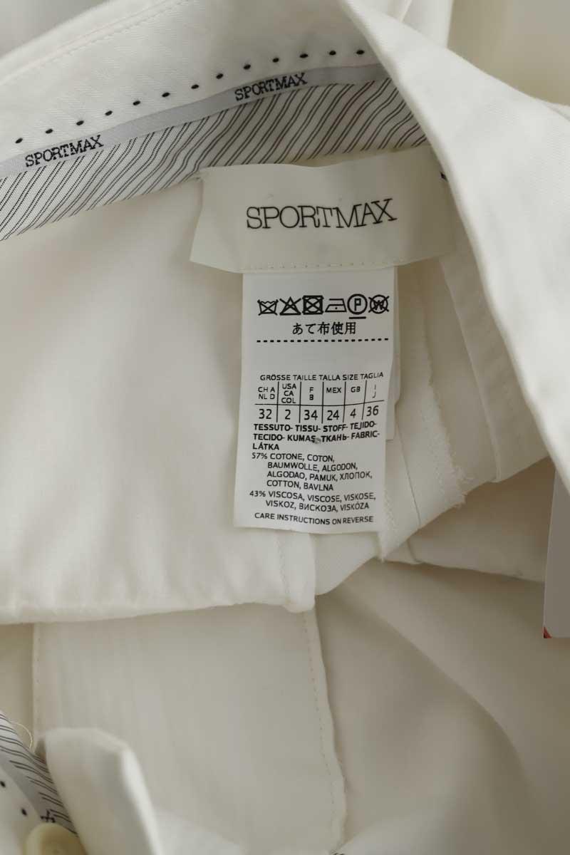 Droit Sportmax  Blanc