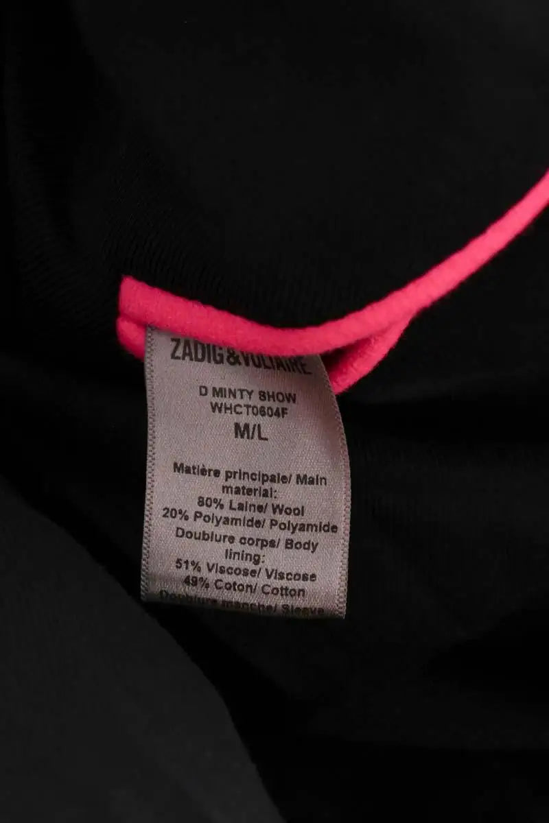 Manteau Zadig & Voltaire Minty Show Rose en Laine