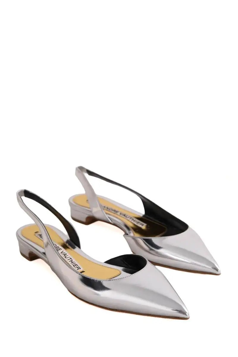 Ballerines Alexandre Vauthier Argent en Cuir