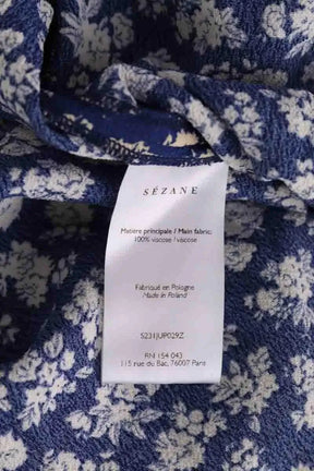 Mini jupe Sézane Bleu en Synthétique
