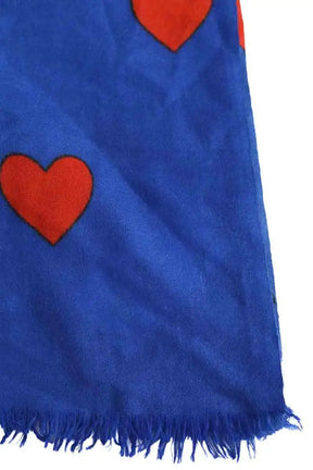 Étole Eric Bompard Bleu en Cachemire