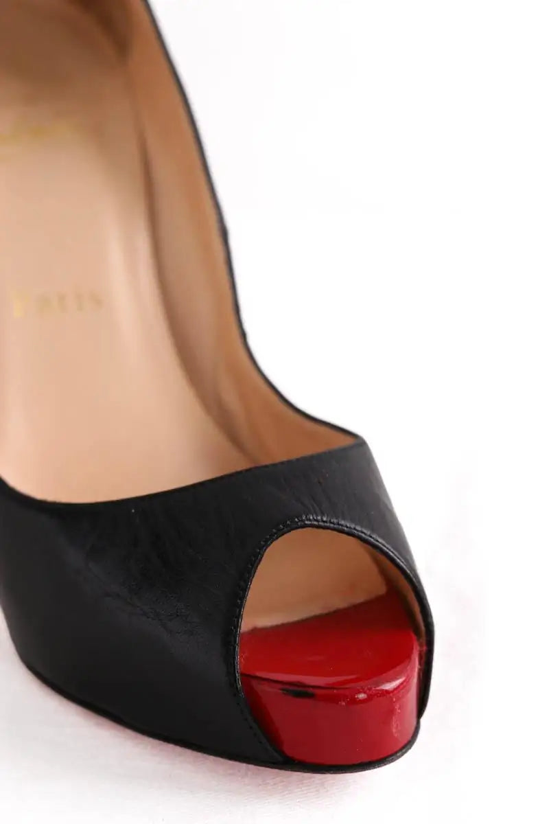Talons Christian Louboutin Noir en Cuir
