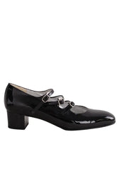 Talons Carel Noir en Cuir, taille 38 - Seconde Main