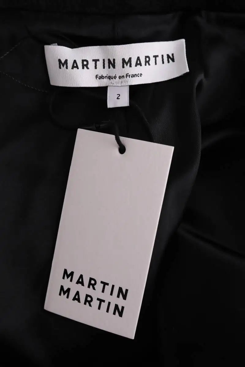 Manteau Martin Martin Noir en Laine