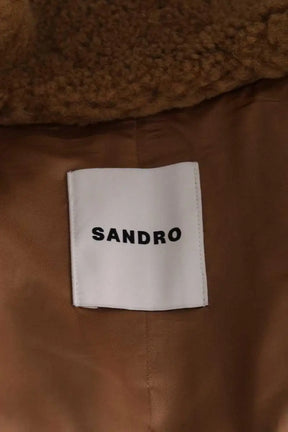 Manteau Sandro Camel en Synthétique