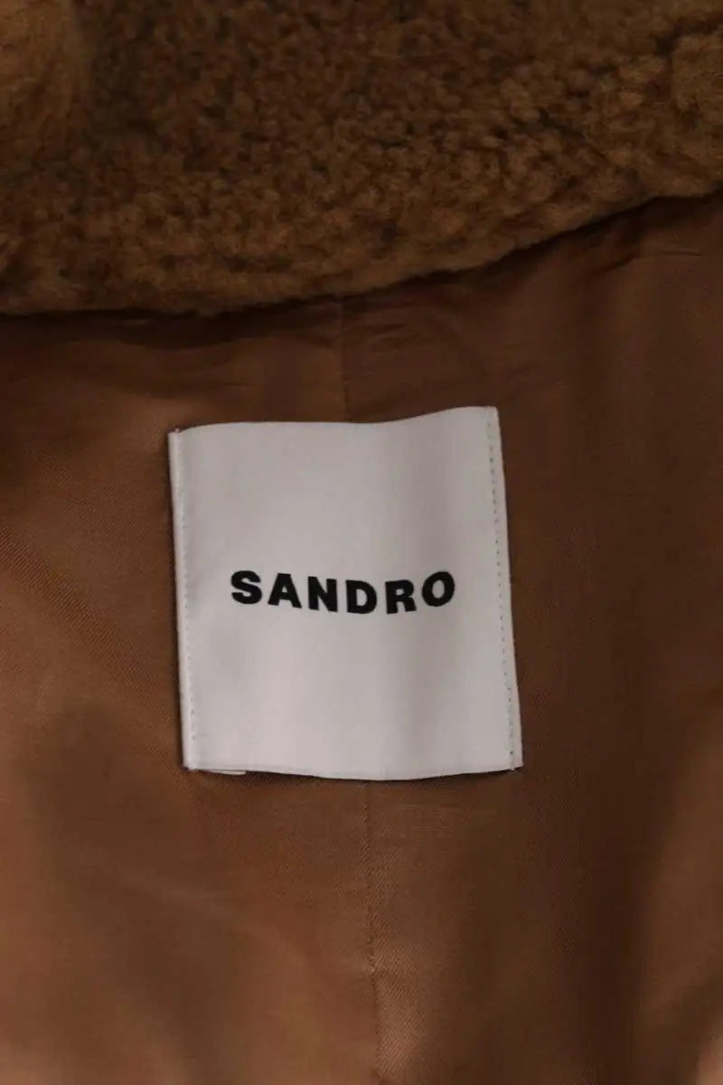 Manteau Sandro Camel en Synthétique
