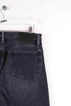 Jean droit Acne Studios Anthracite en Coton
