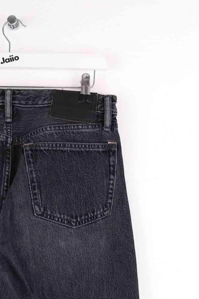 Jean droit Acne Studios Anthracite en Coton