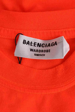 T-shirt Balenciaga Orange en Coton