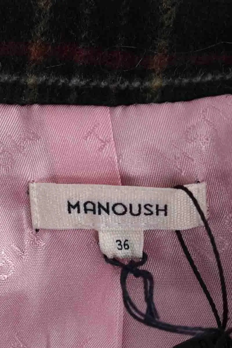 Manteau Manoush Vert en Laine