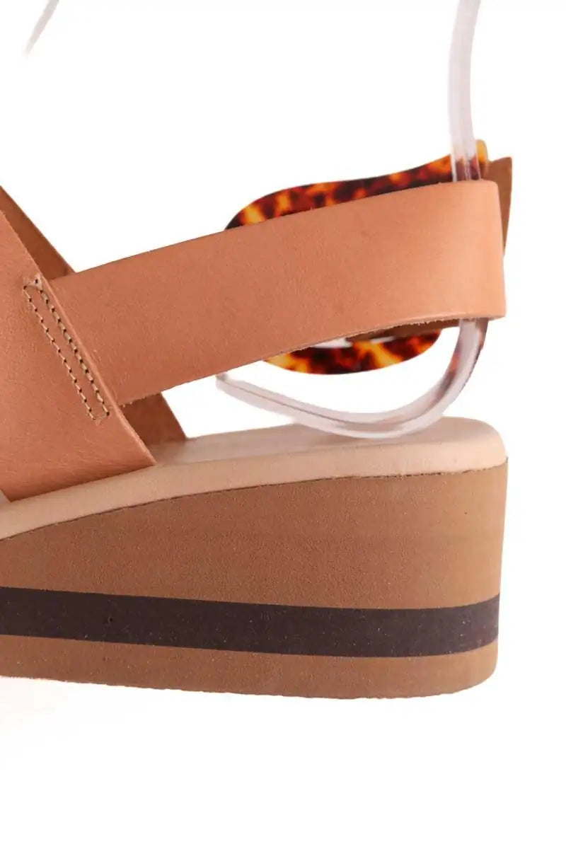 Sandales Ancient Greek Sandals Beige en Cuir