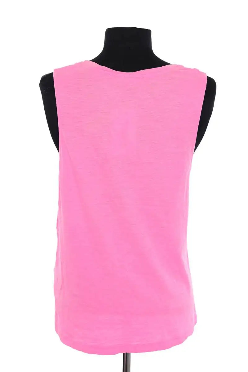 Top sans manche American Vintage Rose en Coton