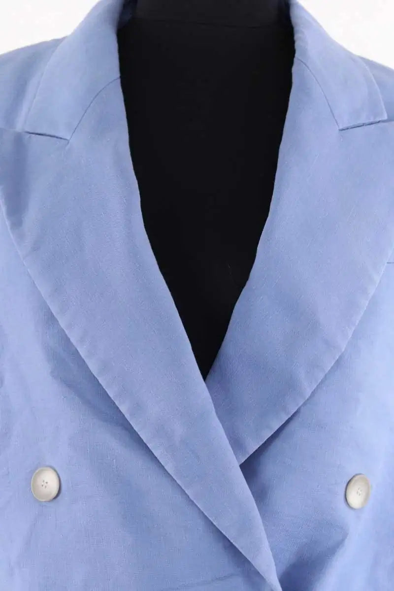 Blazer Joseph Bleu en Lin