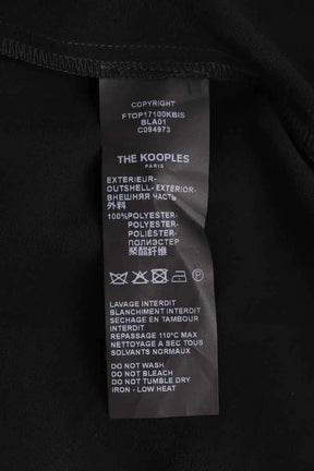 Blouse The Kooples Noir en Synthétique