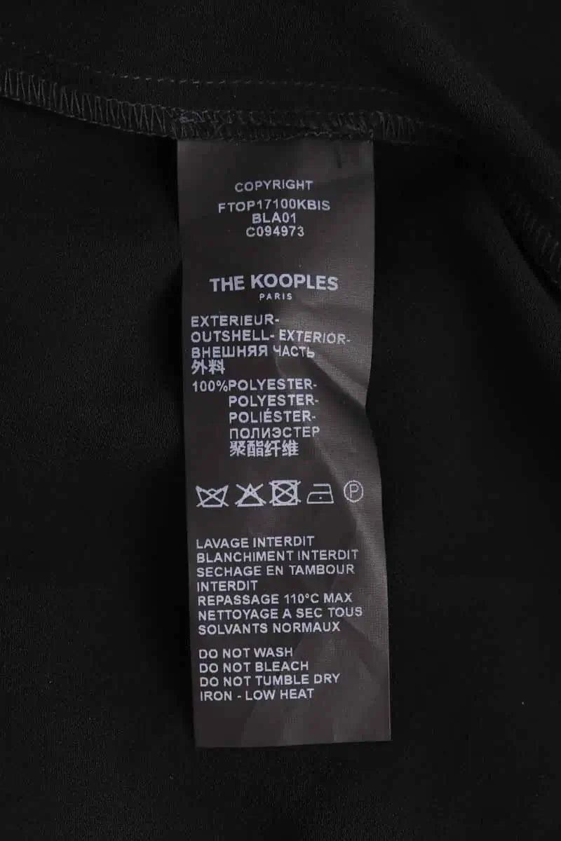 Blouse The Kooples Noir en Synthétique