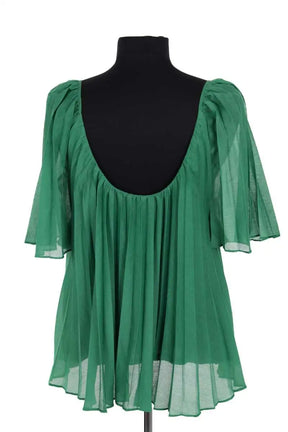 Blouse Sézane Vert en Viscose