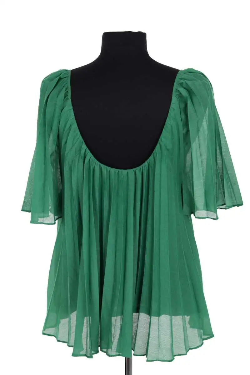 Blouse Sézane Vert en Viscose