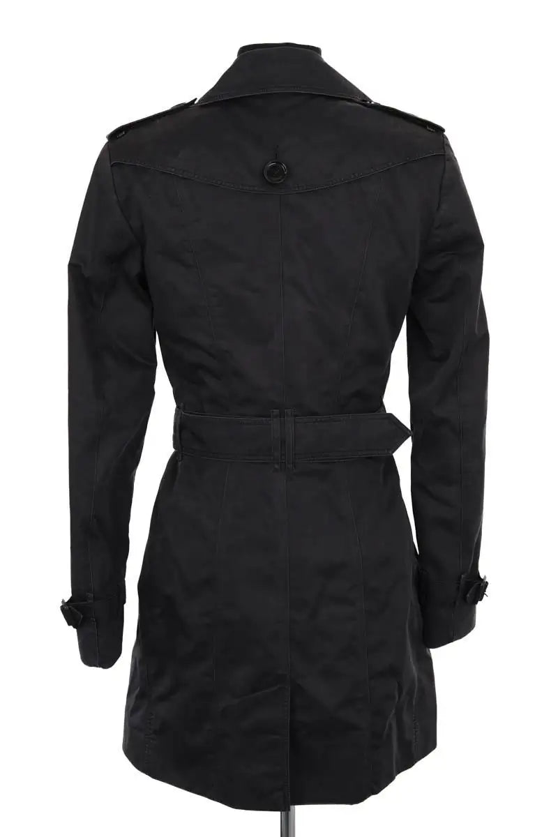 Trench-coat Burberry Noir en Coton