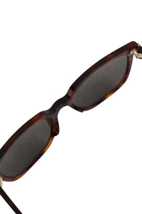 Lunettes de soleil Saint Laurent Marron en Plastique