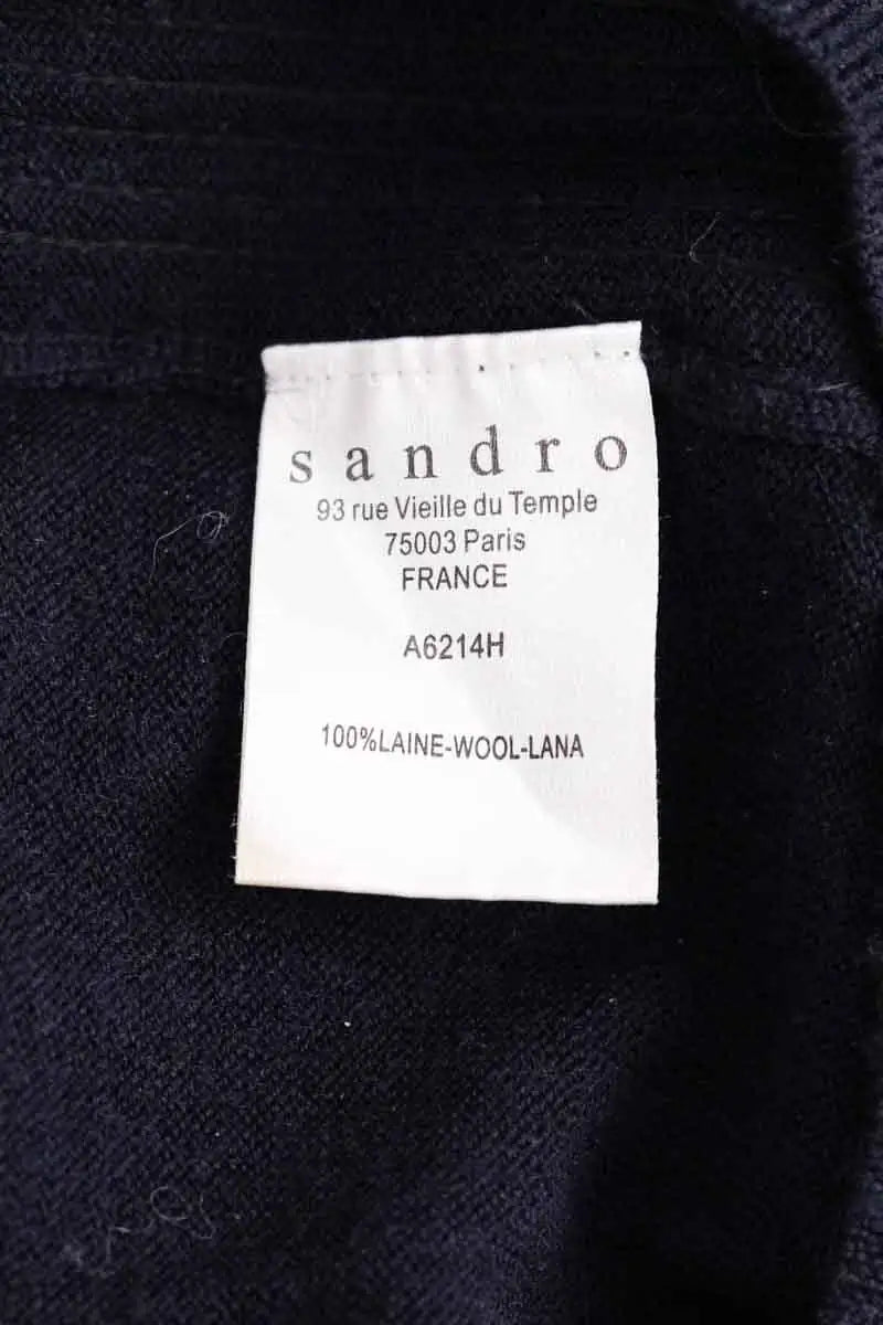 Pull Sandro Noir en Synthétique